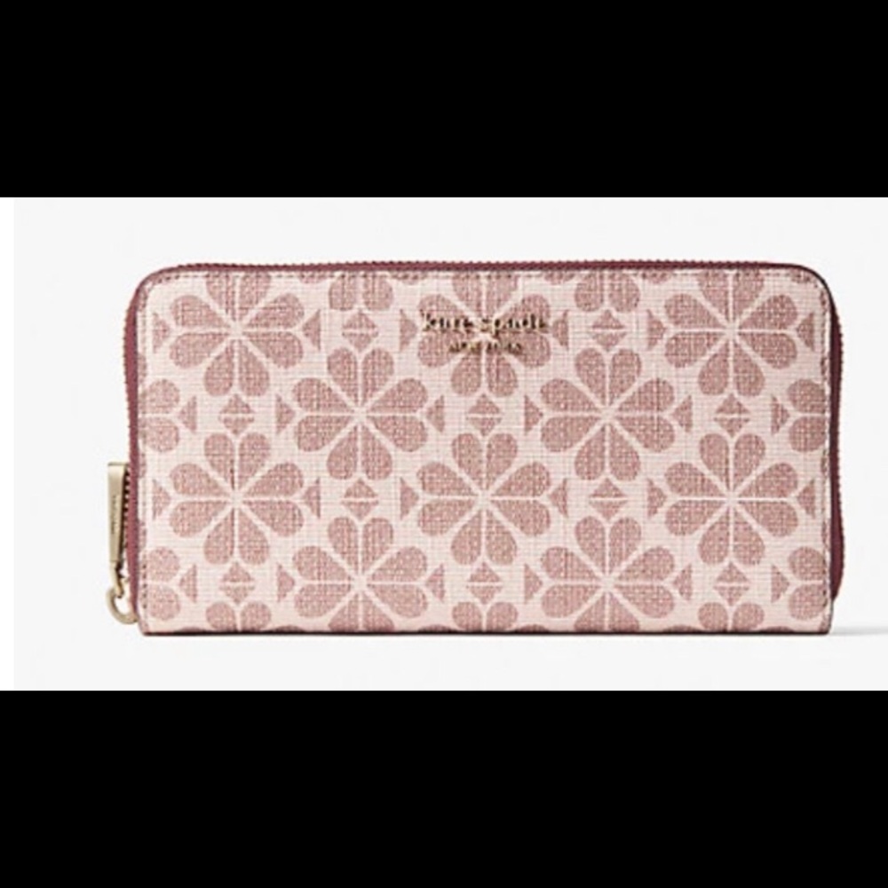 kate spade - pink spade flower wallet